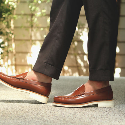 WFH Formal Penny Loafer - Light Brown JPN