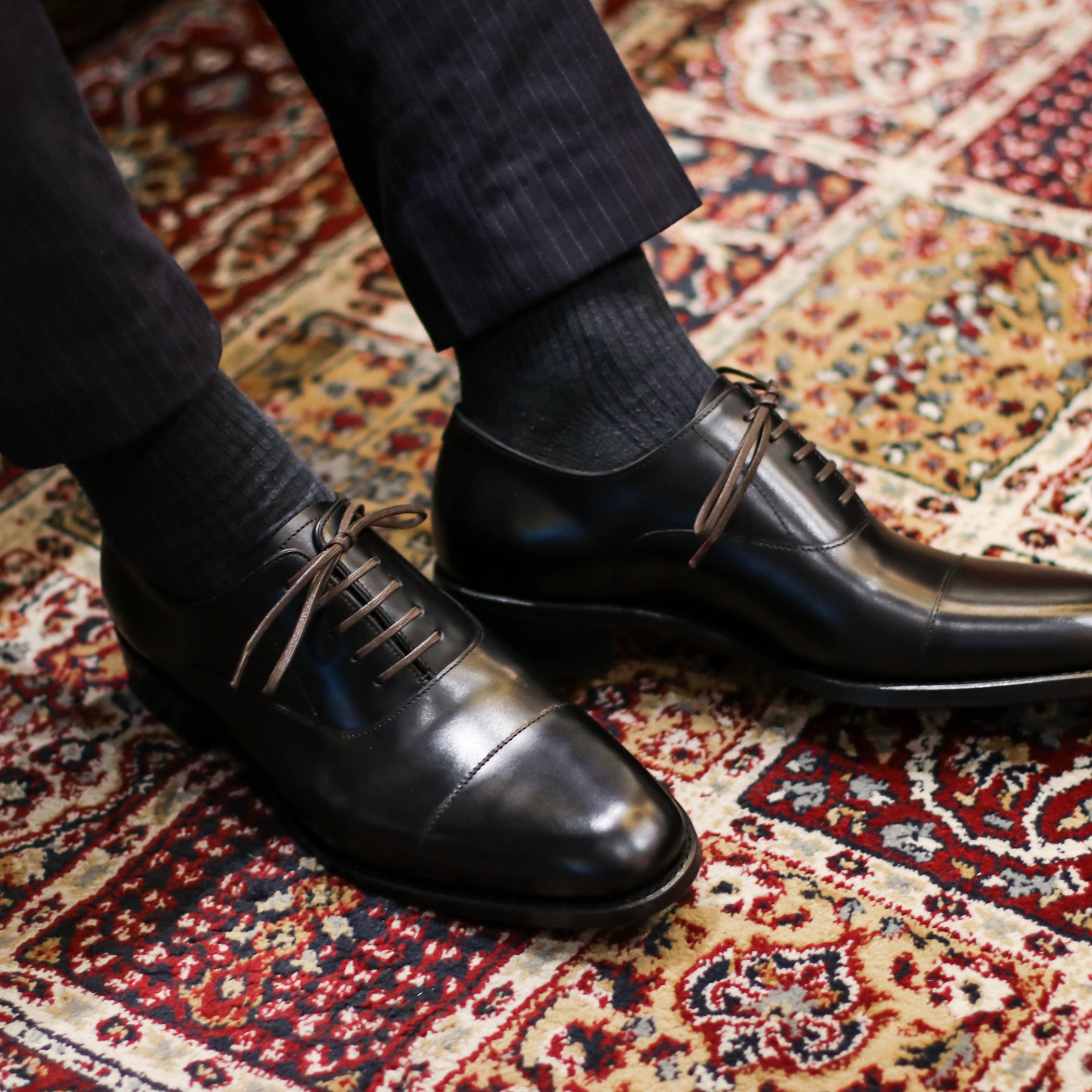 Cap toe clearance black oxfords